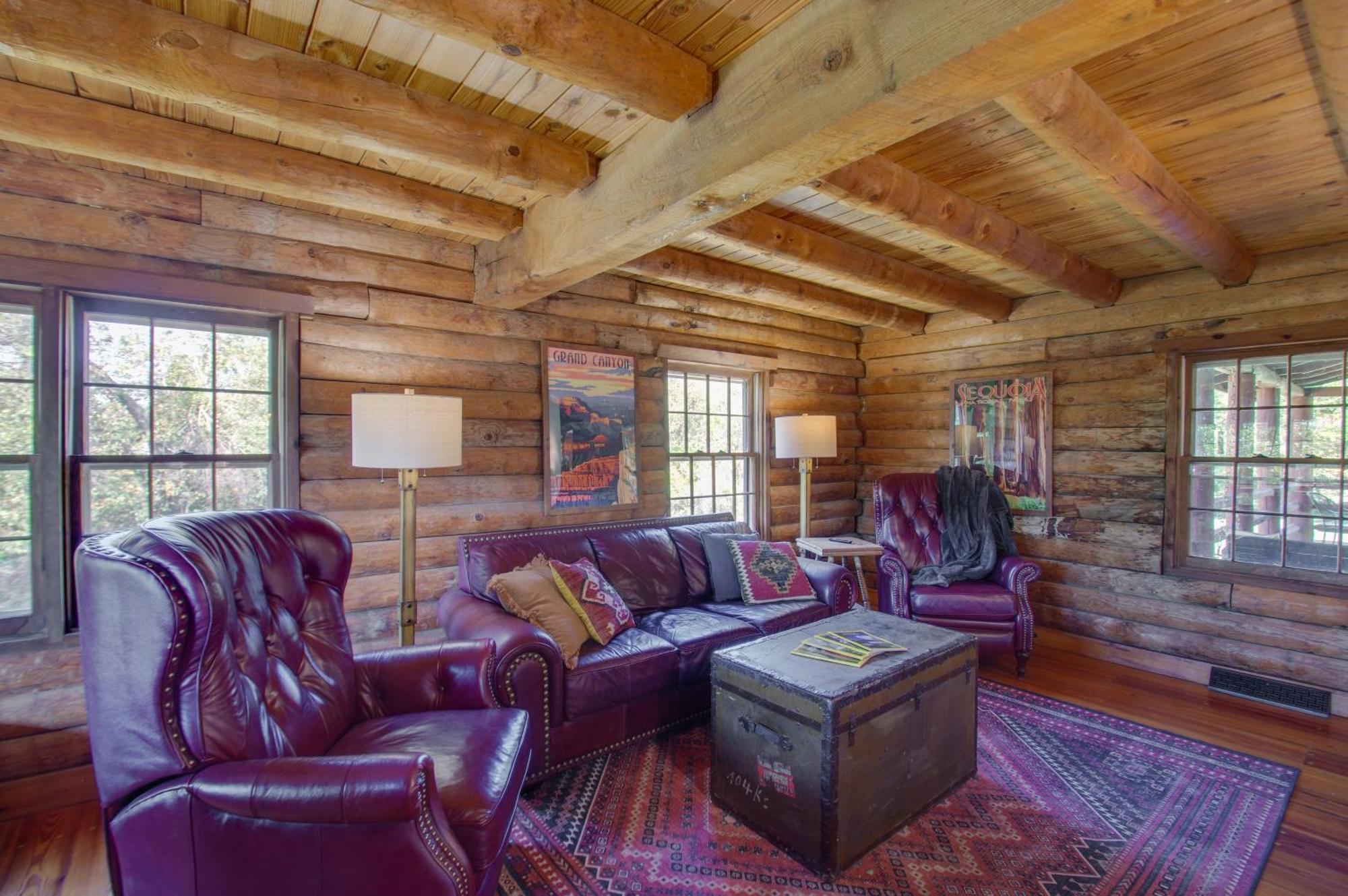 Cozy Log Cabin Getaway With Fire Pit And 3 Acres! Ruckersville 外观 照片
